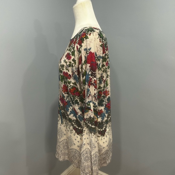 Johnny Was pullover top women’s size XS tropical birds summery vacation casual - Picture 8 of 16